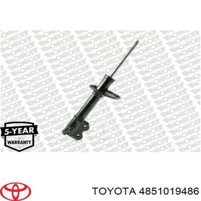 4851019486 Toyota amortiguador delantero derecho