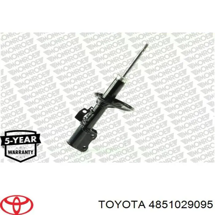 4851029095 Toyota amortiguador delantero derecho