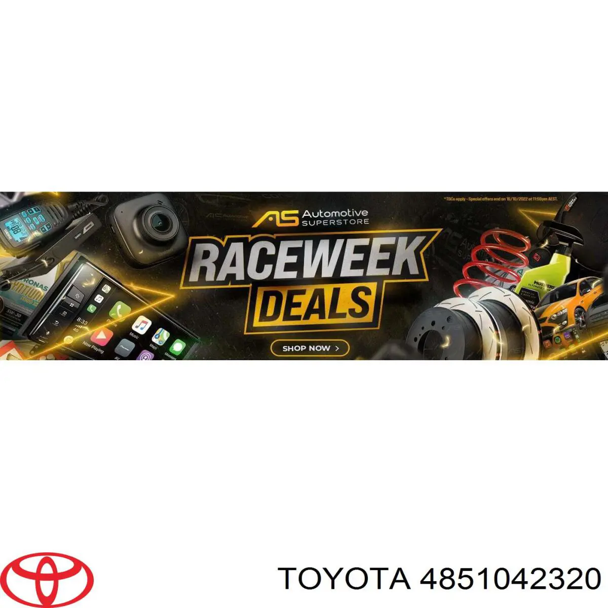 Amortiguador delantero derecho 4851042320 Toyota