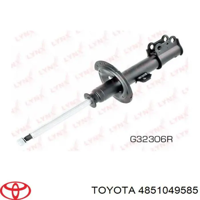 4851049585 Toyota amortiguador delantero derecho