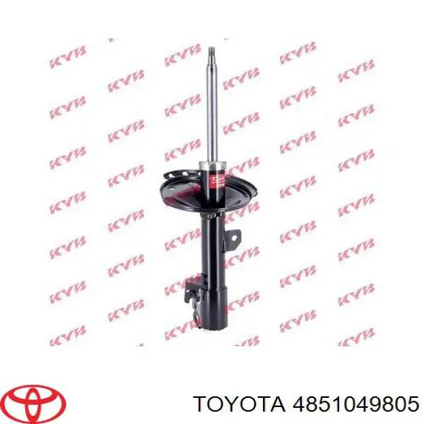 4851049805 Toyota amortiguador delantero derecho