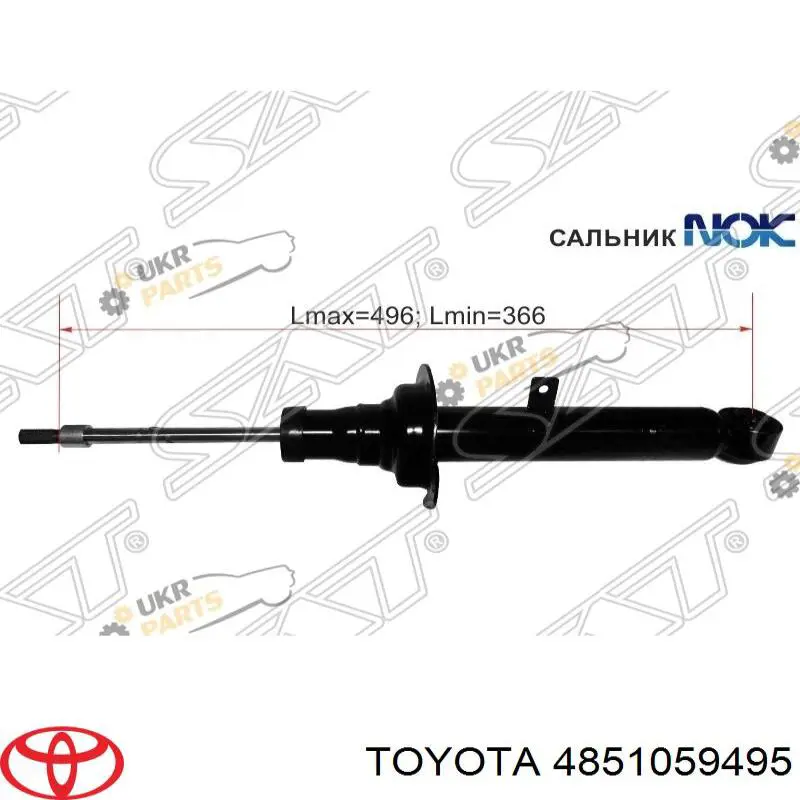 4851059495 Toyota amortiguador delantero