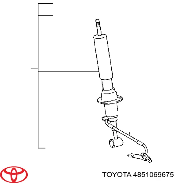 4851069675 Toyota amortiguador delantero