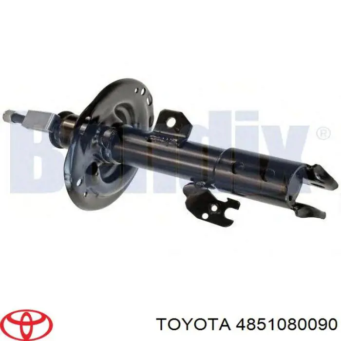 Amortiguador delantero derecho 4851080090 Toyota