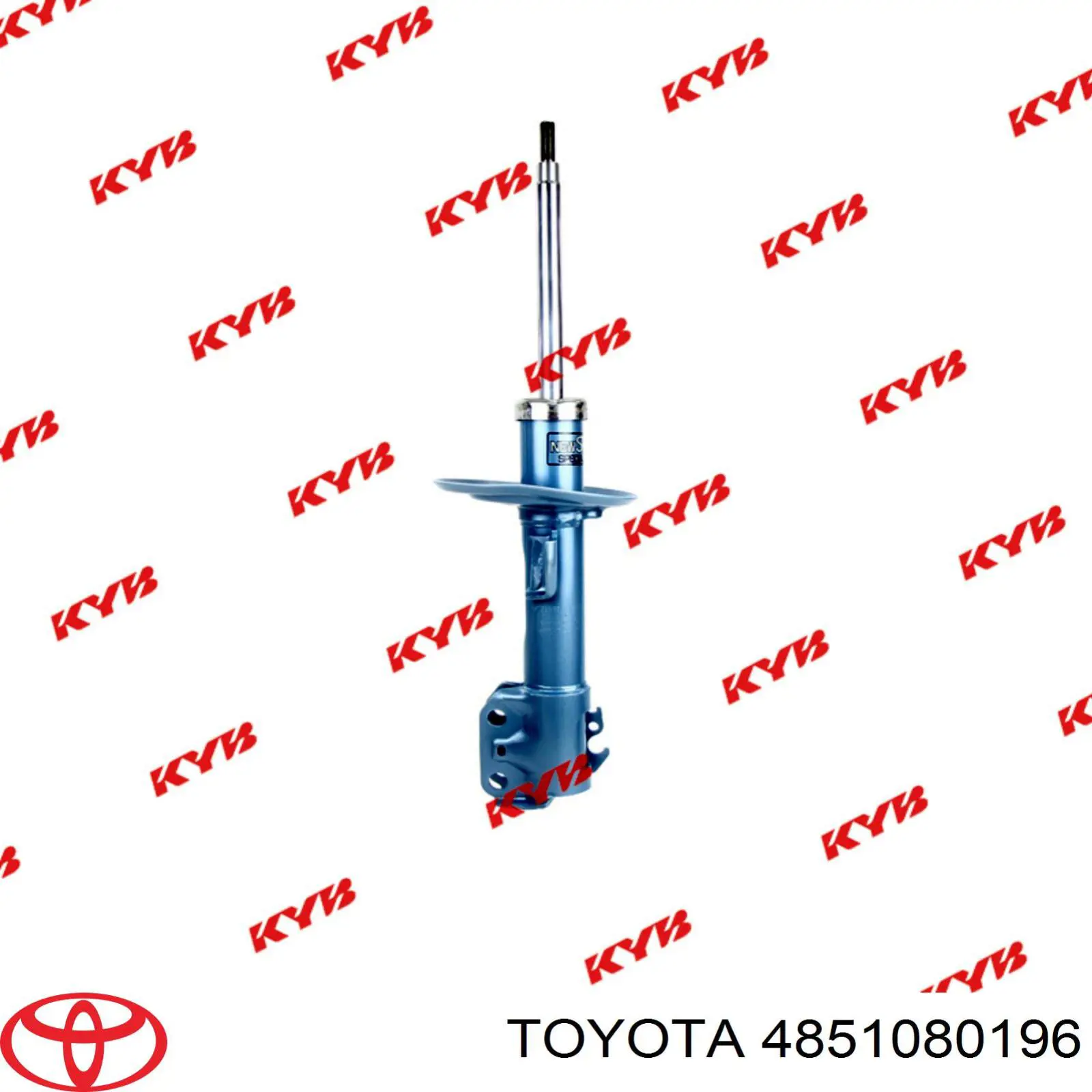 4851080196 Toyota amortiguador delantero derecho