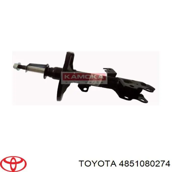 4851080274 Toyota amortiguador delantero derecho