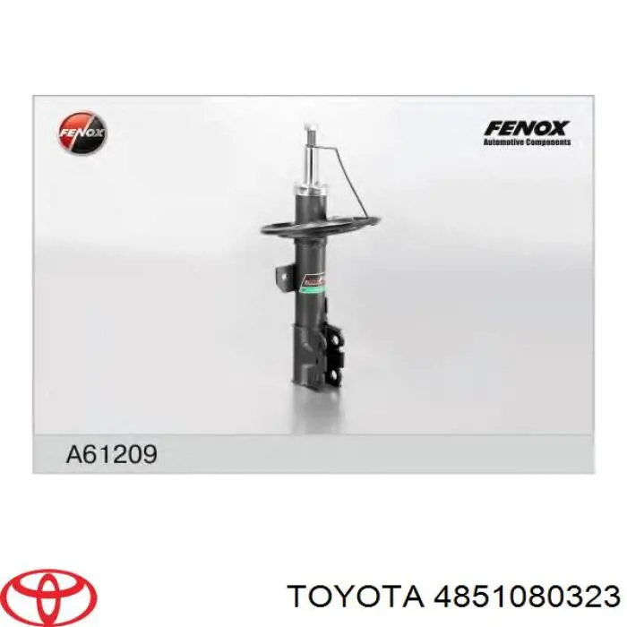 4851080323 Toyota amortiguador delantero derecho