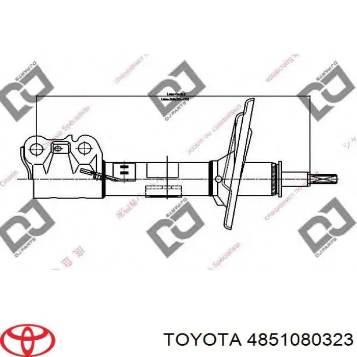 Comprar 4851080323 Toyota Amortiguador delantero derecho