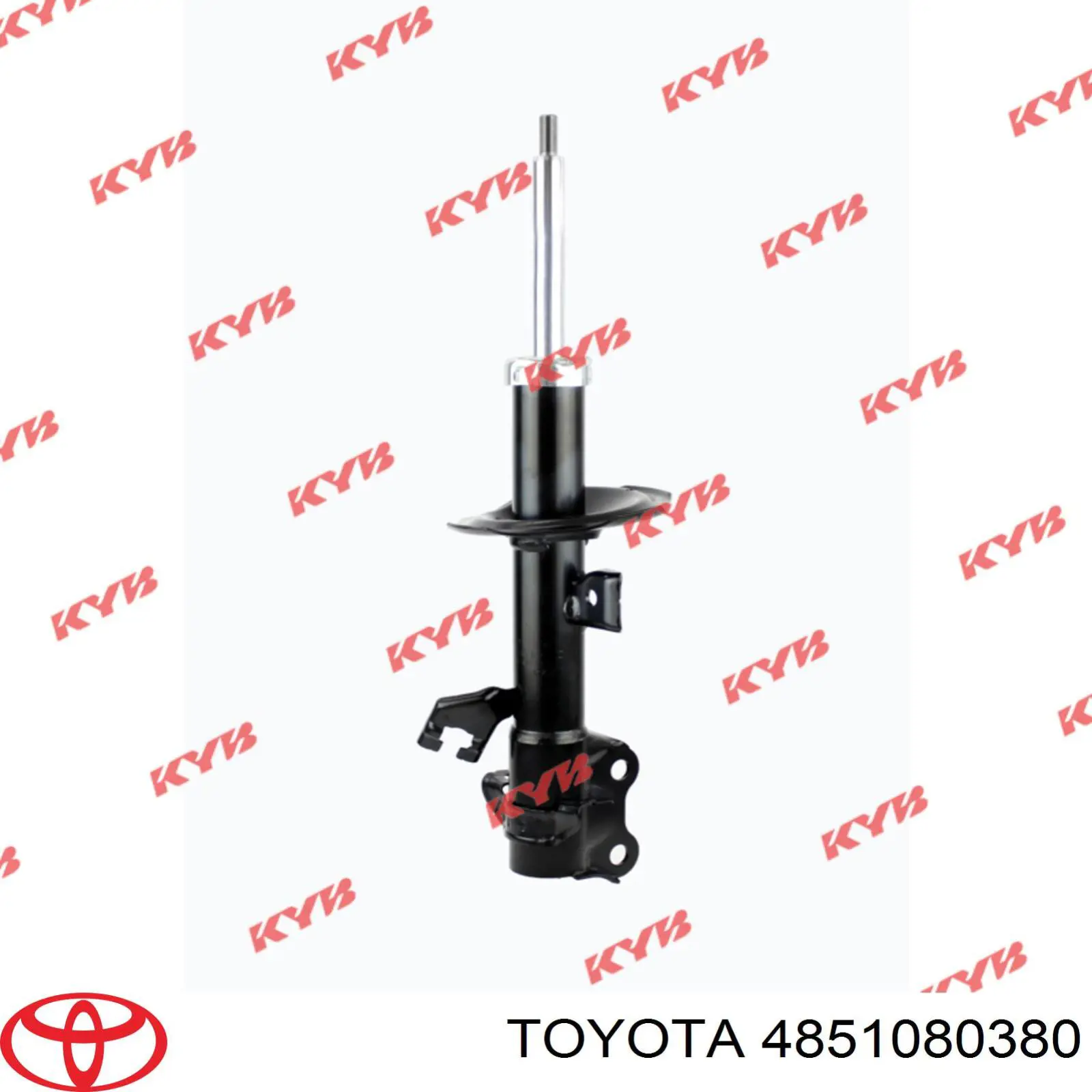 4851080380 Toyota amortiguador delantero derecho