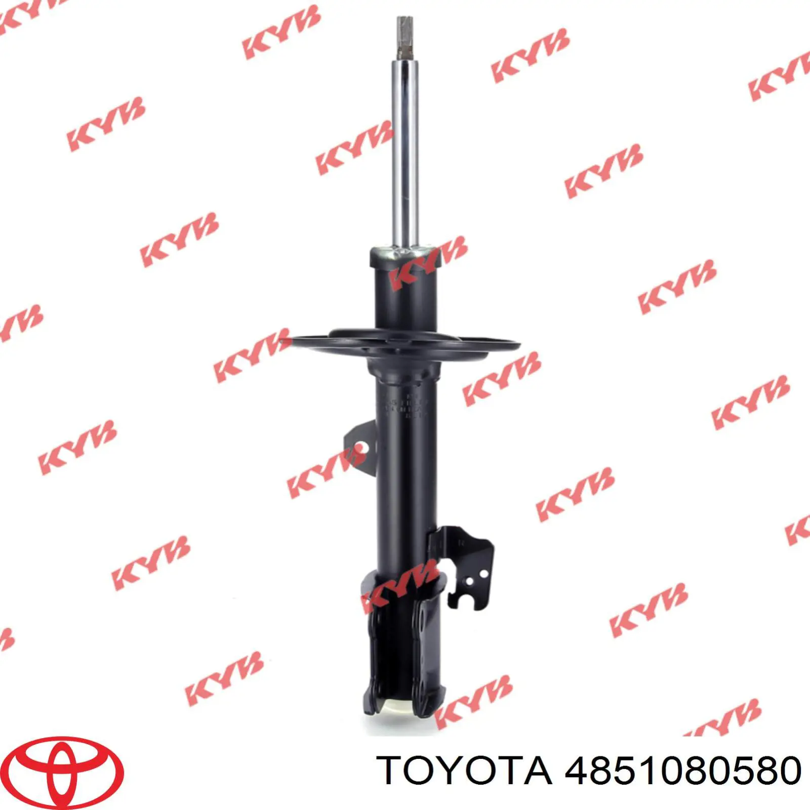 4851080580 Toyota amortiguador trasero derecho