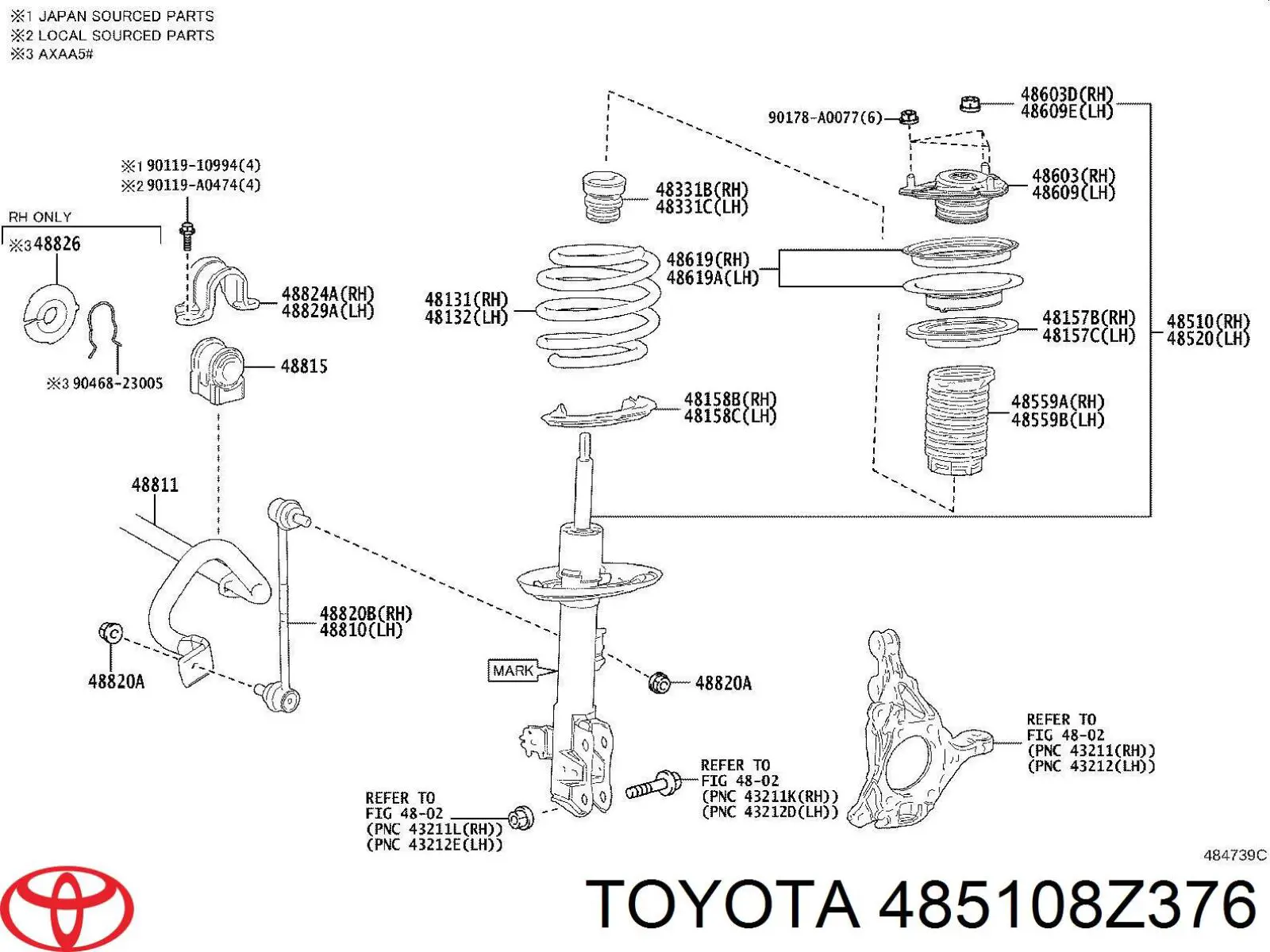 485108Z376 Toyota