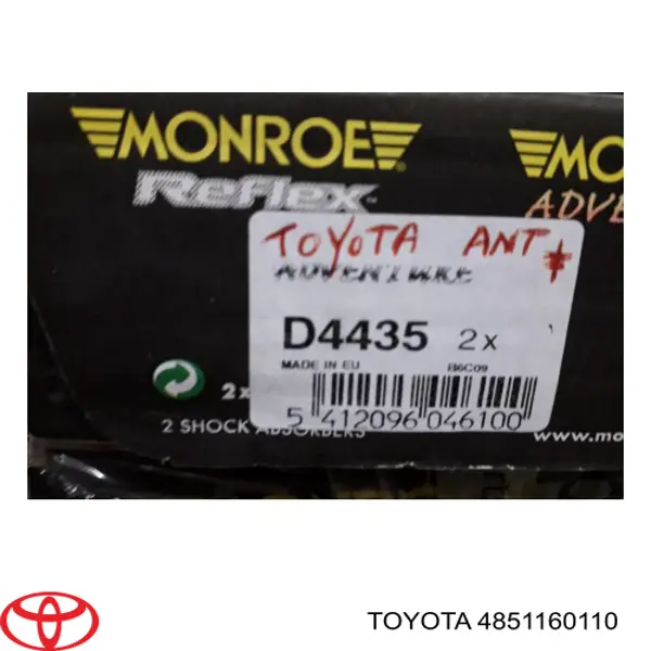 4851160110 Toyota amortiguador delantero