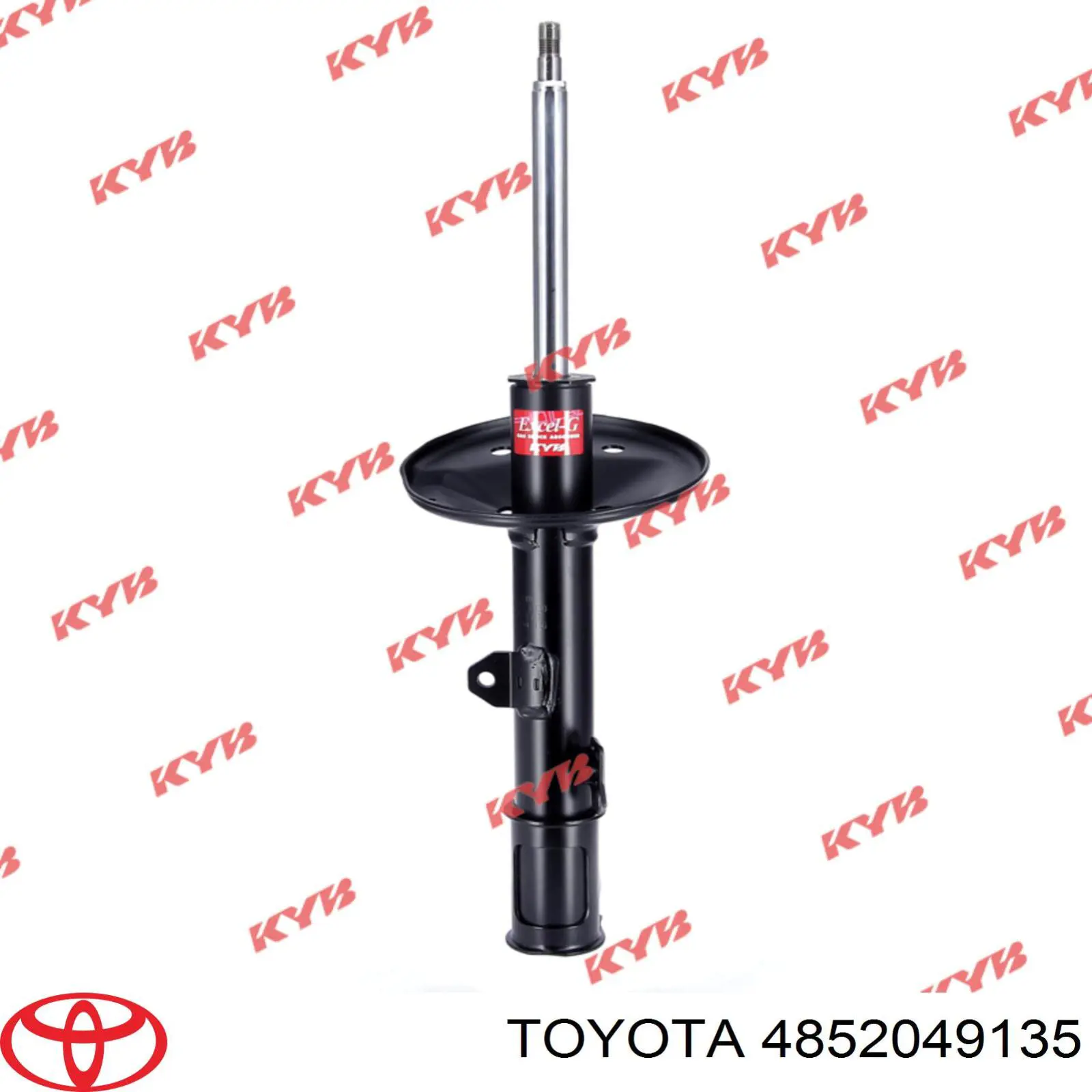 4852049135 Toyota amortiguador delantero izquierdo