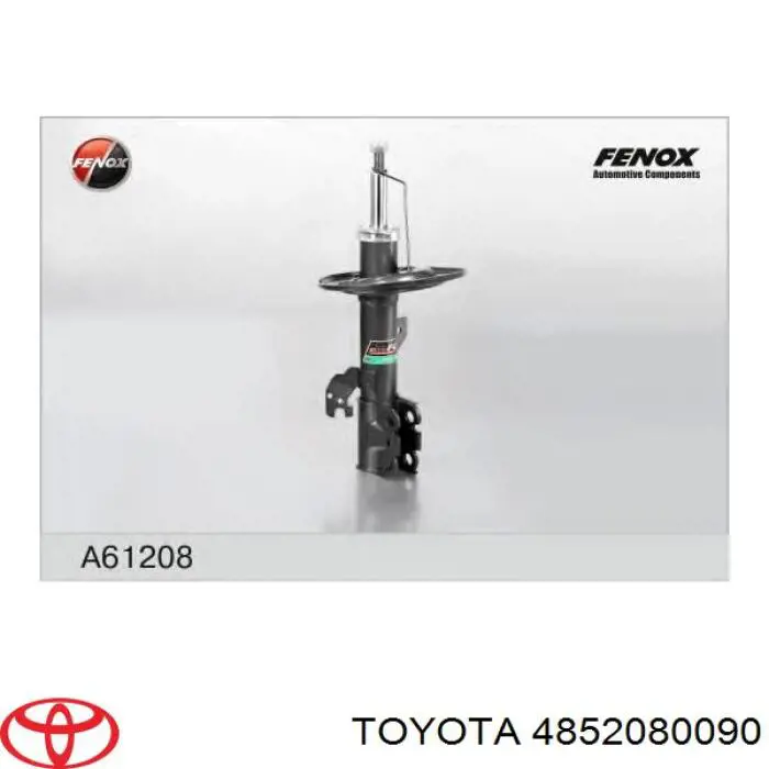 4852080090 Toyota amortiguador delantero izquierdo