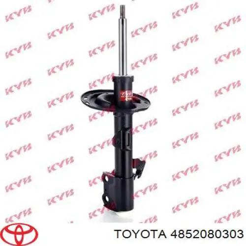 4852080257 Toyota Amortiguador frontal izquierdo