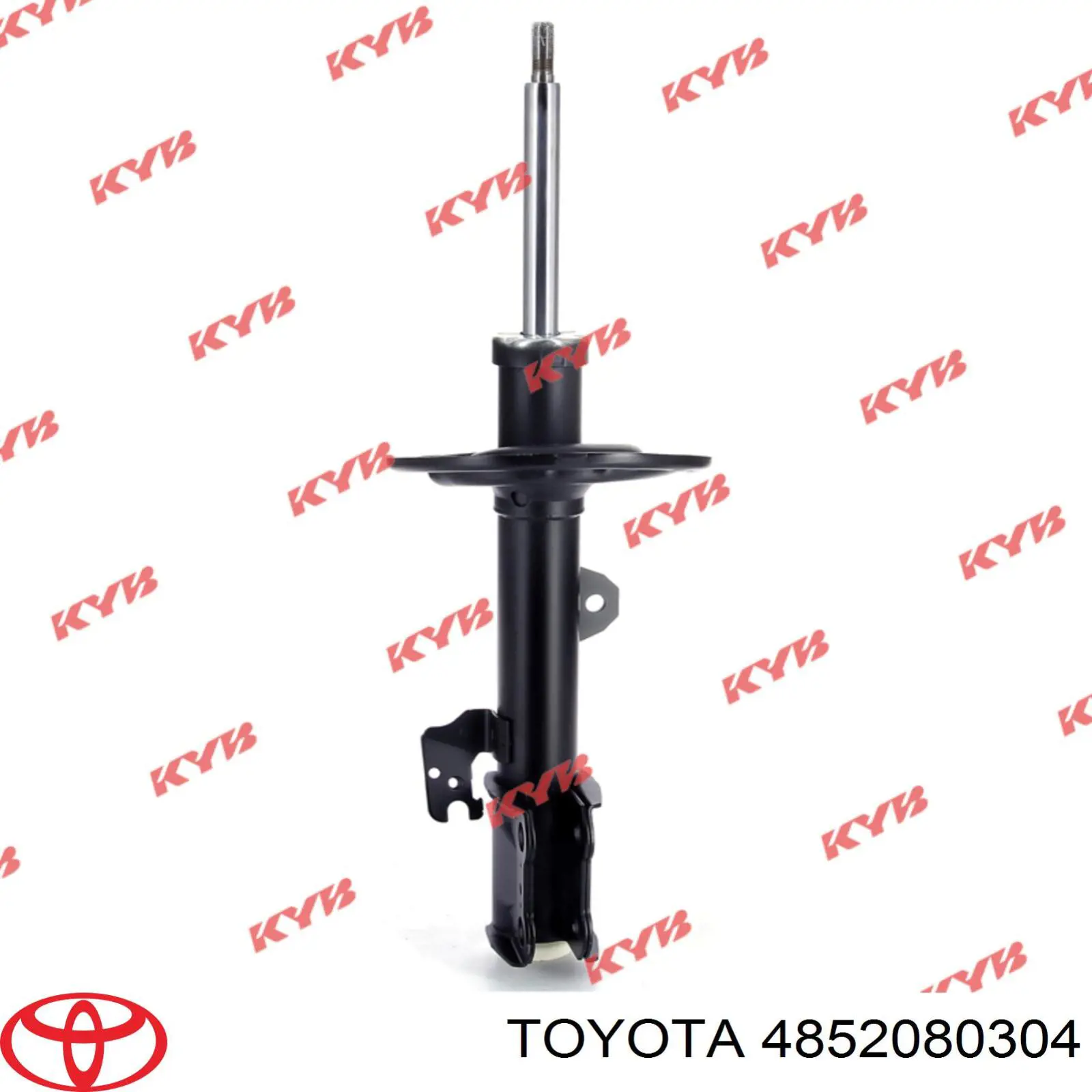 4852080304 Toyota amortiguador delantero izquierdo