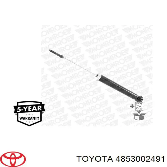 4853002491 Toyota amortiguador trasero