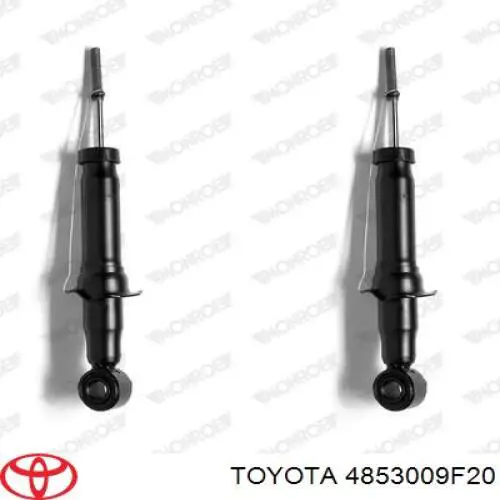 Amortiguador trasero derecho Toyota 4853009F20 precio, desde 32,75 EUR