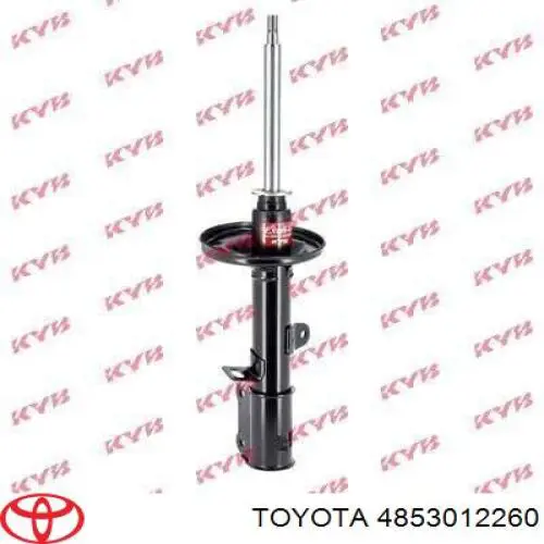 4853012260 Toyota amortiguador trasero derecho