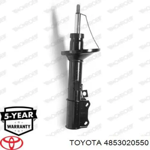 4853020550 Toyota amortiguador trasero izquierdo