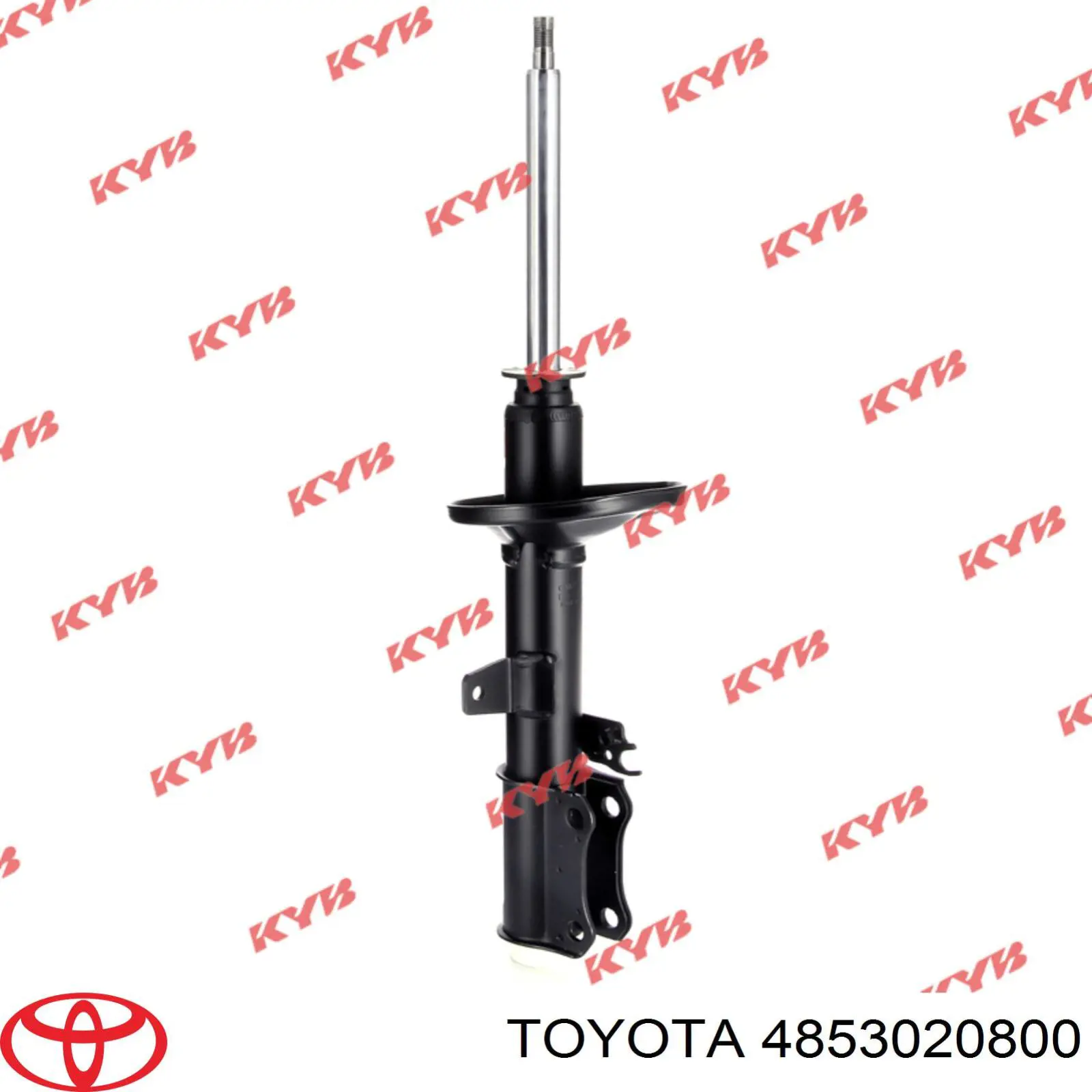 4853020800 Toyota amortiguador trasero derecho