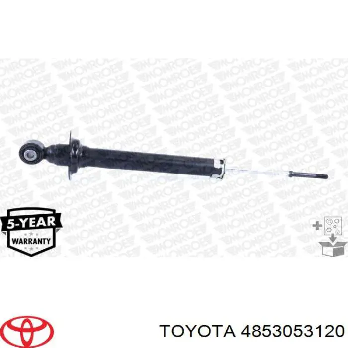 4853053120 Toyota amortiguador trasero