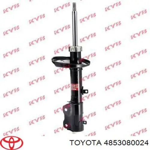 4853080024 Toyota amortiguador trasero izquierdo