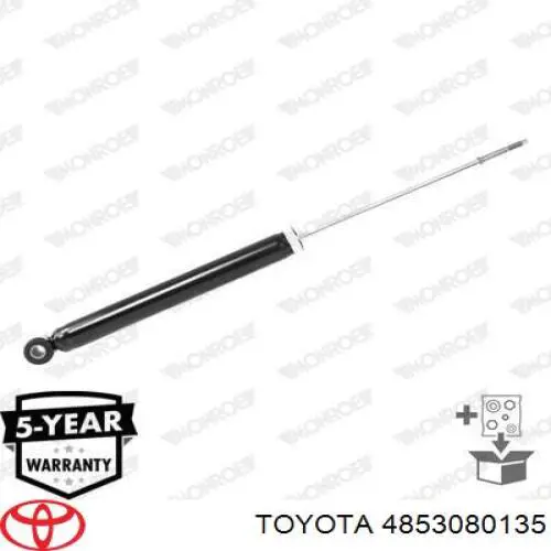 4853080135 Toyota amortiguador trasero