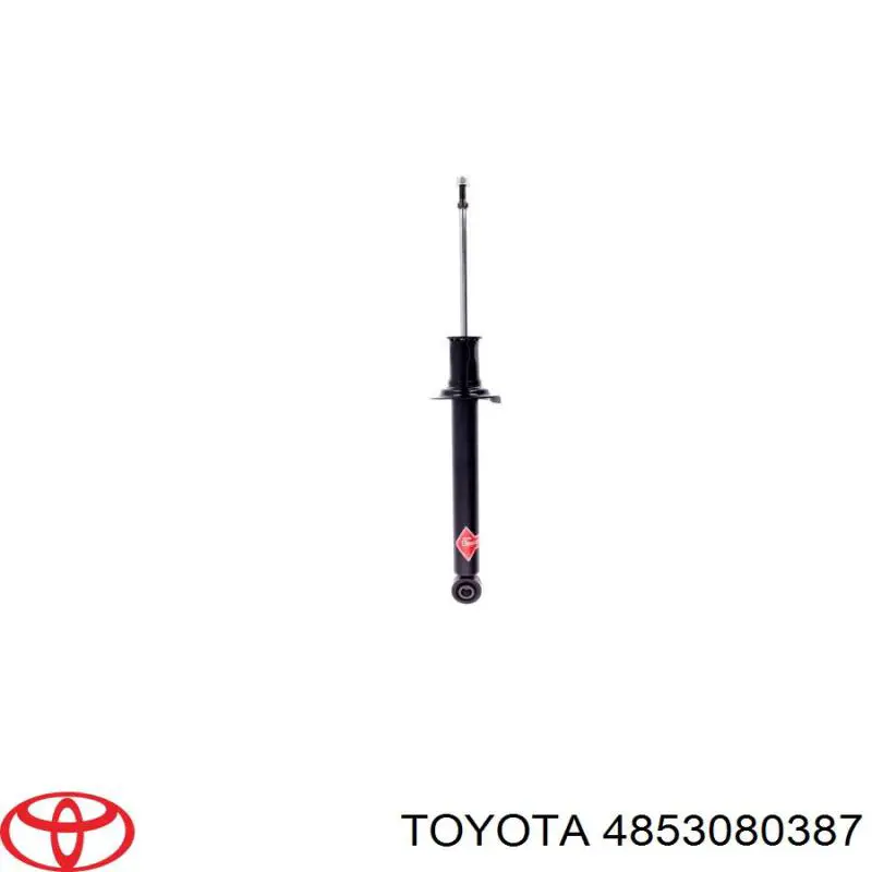 4853080387 Toyota amortiguador trasero derecho