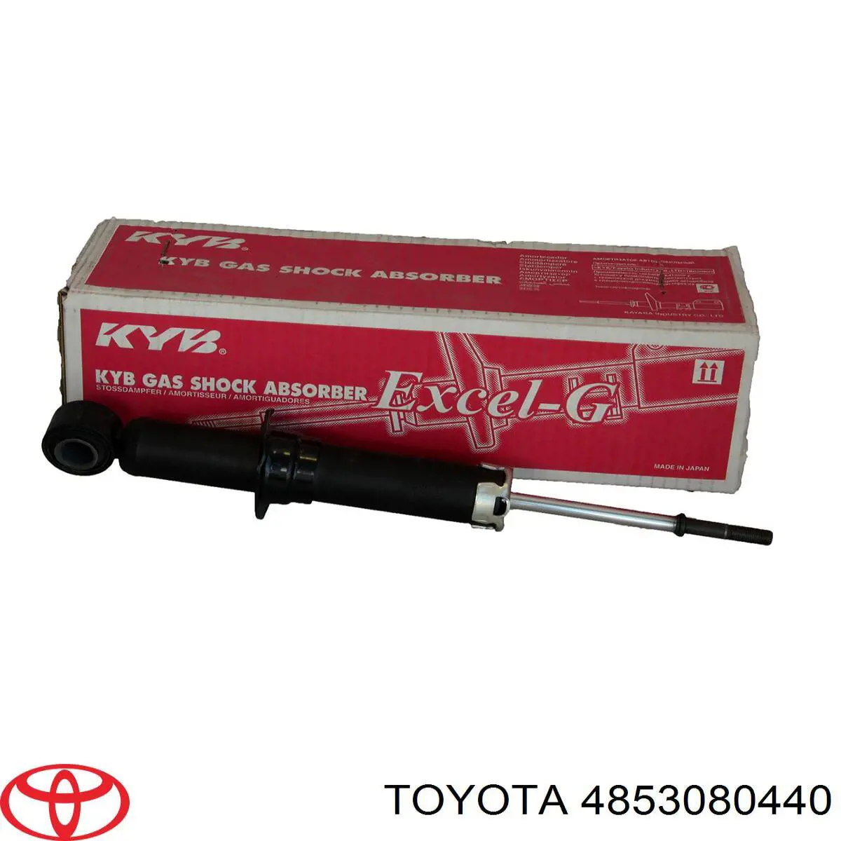 4853080440 Toyota amortiguador trasero