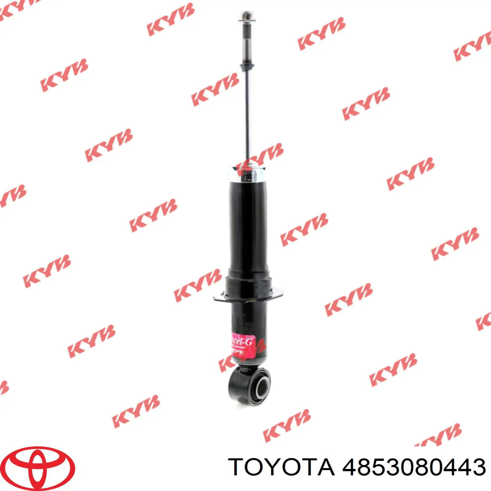 4853080443 Toyota amortiguador trasero