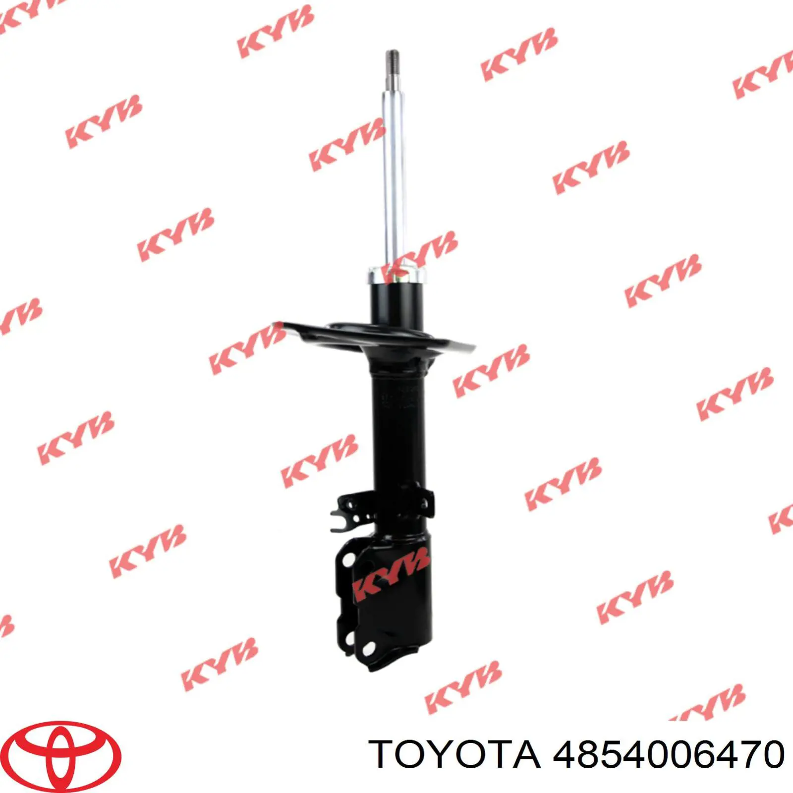 48540-06470 Toyota amortiguador trasero izquierdo