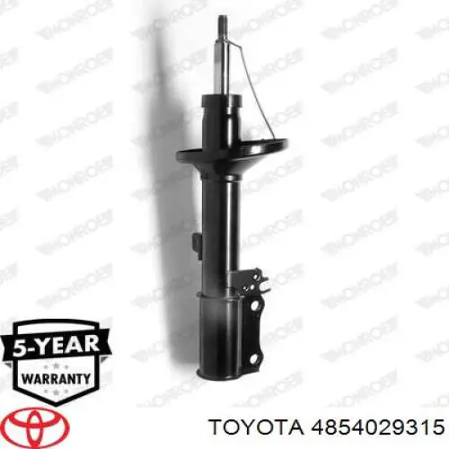 4854029105 Toyota amortiguador trasero izquierdo