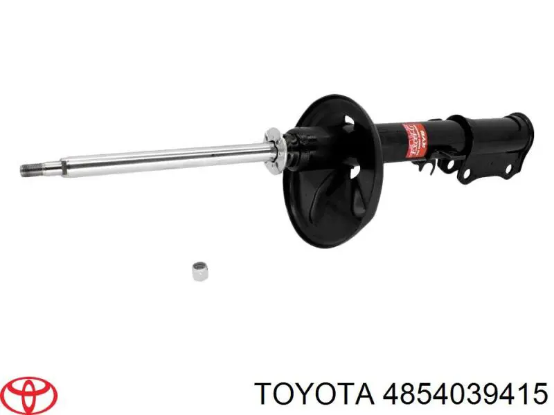 4854039415 Toyota amortiguador trasero izquierdo