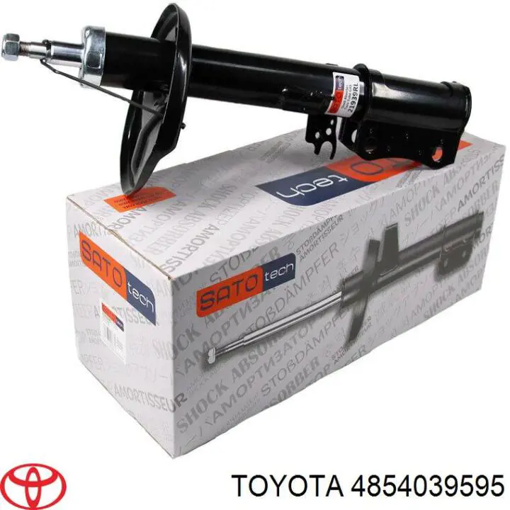 4854039595 Toyota amortiguador trasero izquierdo
