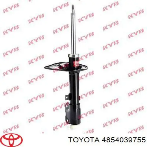 Amortiguador trasero izquierdo 4854033380 Toyota