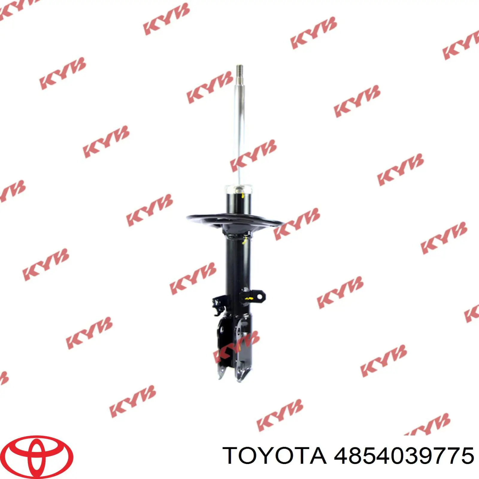 4854039775 Toyota amortiguador trasero izquierdo