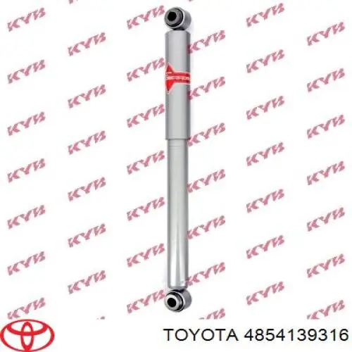 Amortiguador trasero izquierdo 4854139316 Toyota
