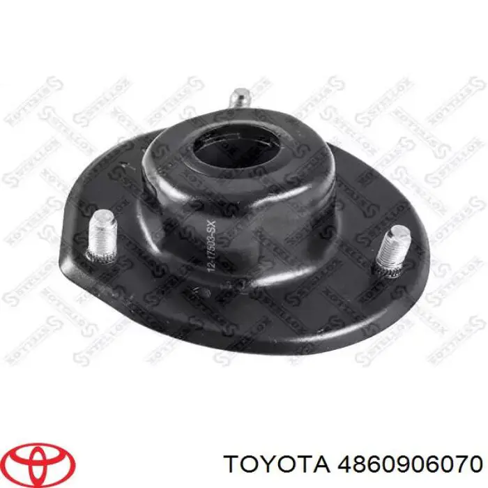 4860906070 Toyota soporte amortiguador delantero izquierdo