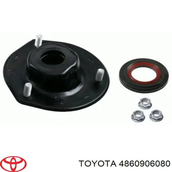 4860906080 Toyota soporte amortiguador delantero izquierdo