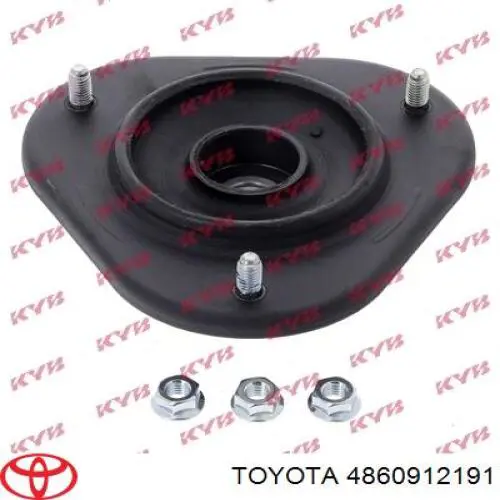 4860912191 Toyota soporte amortiguador delantero