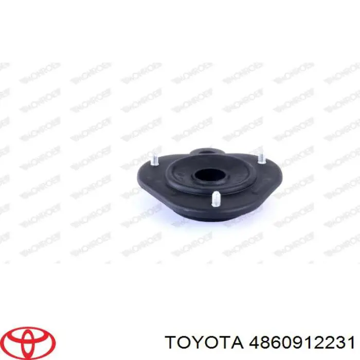 4860912231 Toyota soporte amortiguador delantero