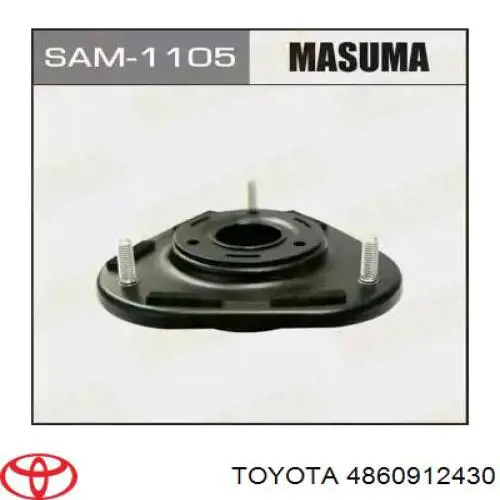 4860912430 Toyota soporte amortiguador delantero