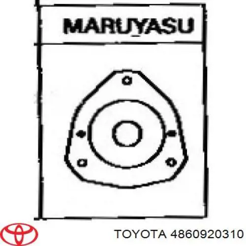 4860920310 Toyota soporte amortiguador delantero