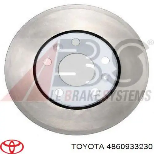 4860933230 Toyota soporte amortiguador delantero