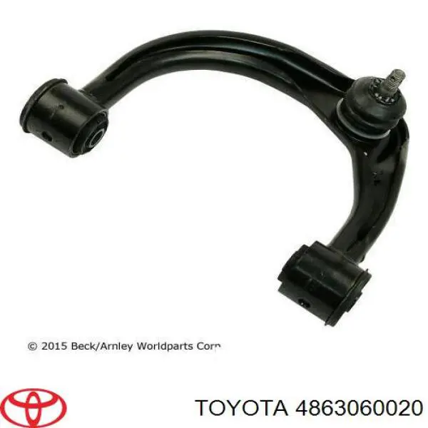 Brazo superior izquierdo de la suspensión delantera 4863060020 Toyota