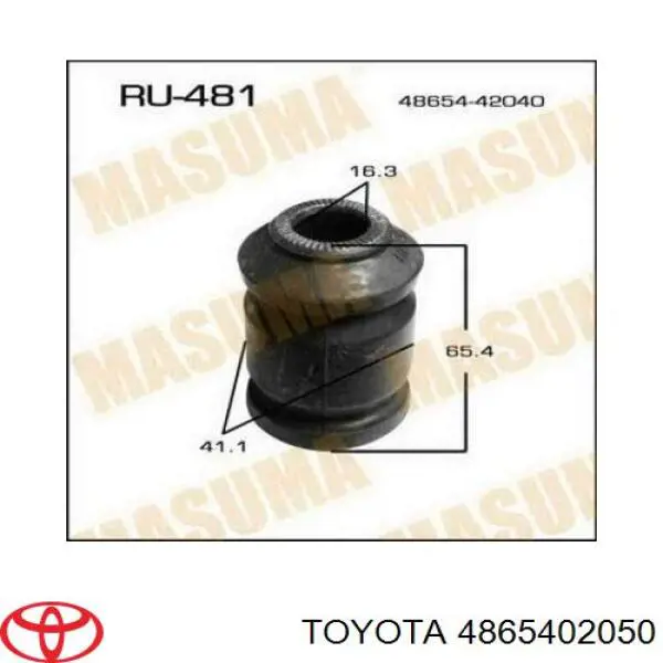 4865402050 Toyota silentblock de suspensión delantero inferior