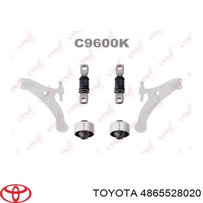4865528020 Toyota silentblock de suspensión delantero inferior