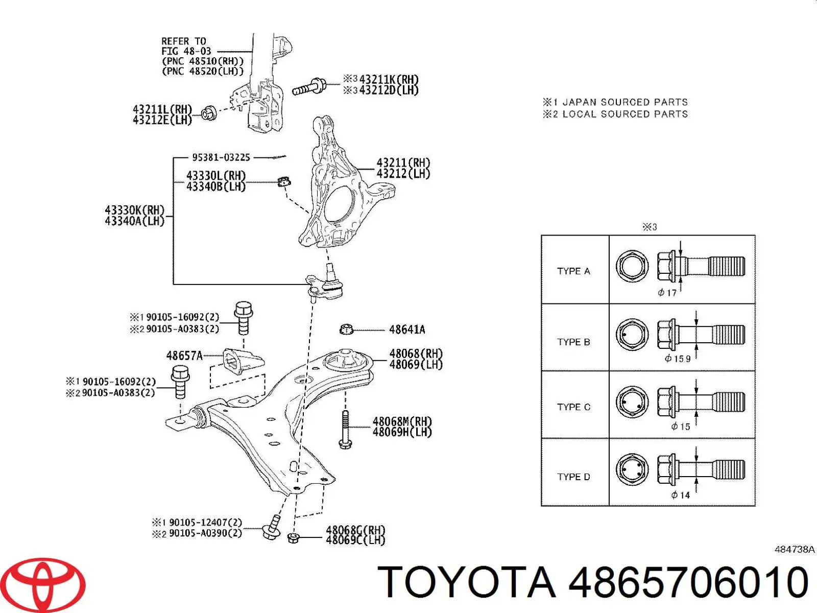 4865706010 Toyota