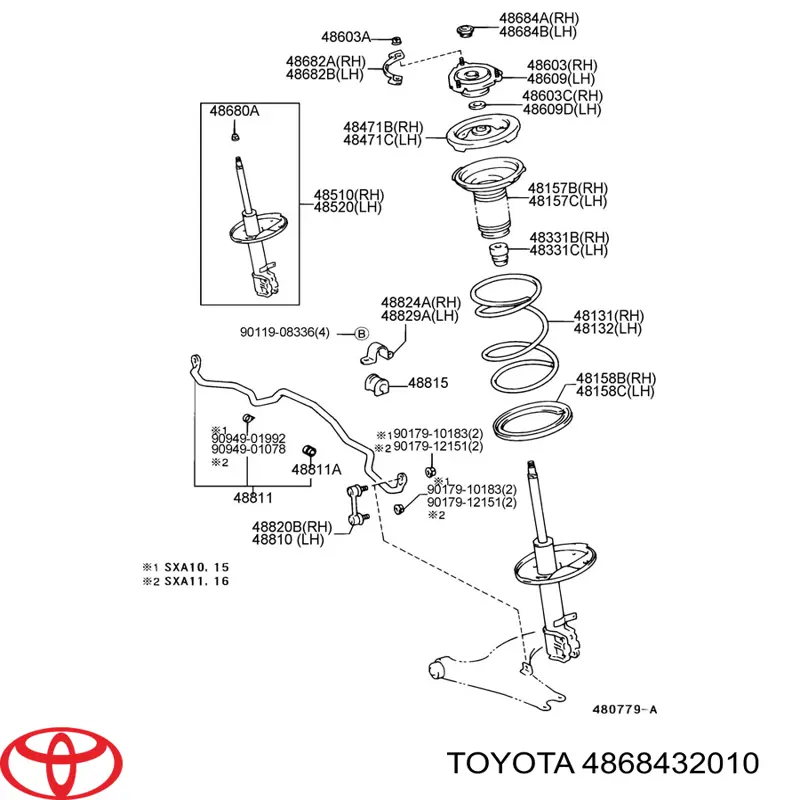  Toyota 4868432010 precio, desde 7,56 EUR